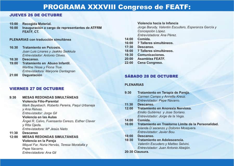 Hoja 2 Congreso Nacional de Terapia Familiar