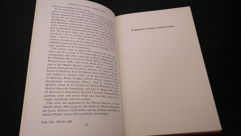 Prólogo de Pragmática de la comunicación humana 1966