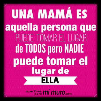 el lugar de la madre