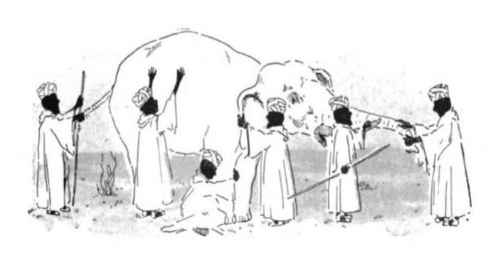 El elefante y los sabios ciegos